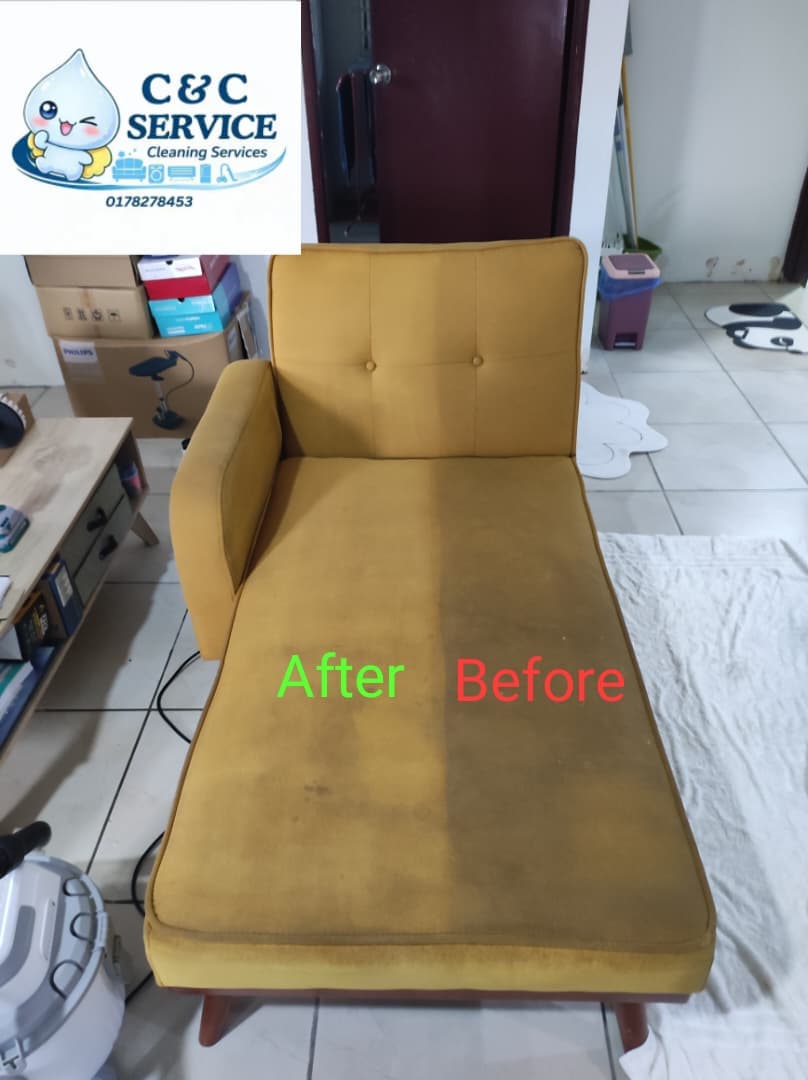 C & C Service professional sofa cleaning result in Kota Kinabalu